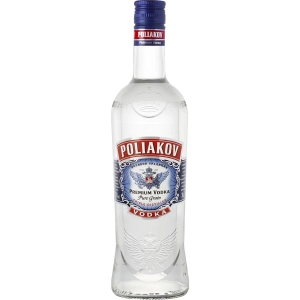 Vodka pure grain triple distilled POLIAKOV